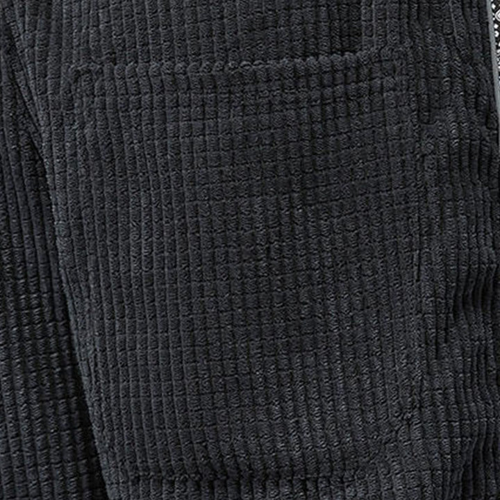 Pantaloni da uomo in velluto a coste con tasche, gamba dritta, lunghezza caviglia, motivo paisley, modello Buddha Stones Fall Solid - image 11