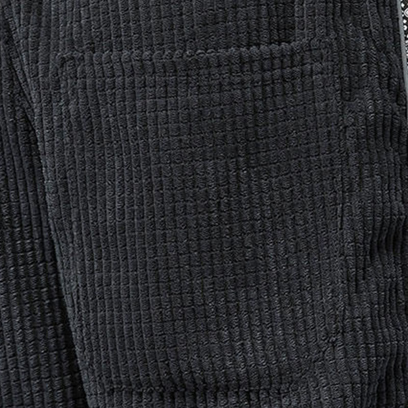 Pantaloni da uomo in velluto a coste con tasche, gamba dritta, lunghezza caviglia, motivo paisley, modello Buddha Stones Fall Solid - image 11