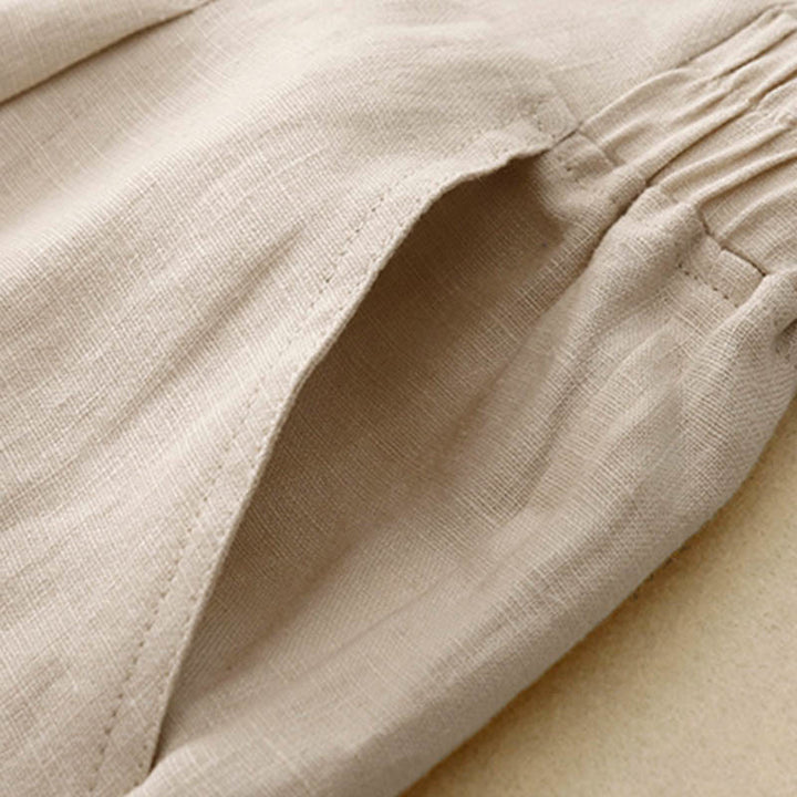 Pantaloni da donna Buddha Stones, semplici e primaverili, in cotone, lunghezza 7-8, con tasche - image 16