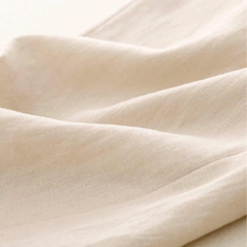 Pantaloni da donna Buddha Stones, semplici e primaverili, in cotone, lunghezza 7-8, con tasche - image 18