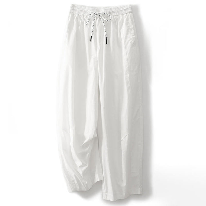 Pantaloni harem da donna con tasche e vita alta a pieghe, motivo Buddha Stones - Bianco - US8-10, UK/AU12-14, EU40-42 (2XL) - image 7