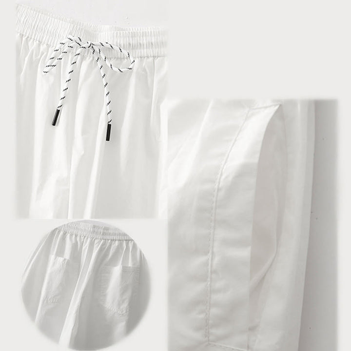 Pantaloni harem da donna con tasche e vita alta a pieghe, motivo Buddha Stones - image 18