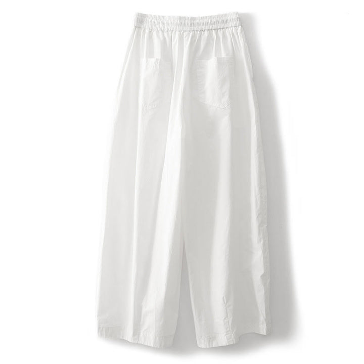 Pantaloni harem da donna con tasche e vita alta a pieghe, motivo Buddha Stones - image 8