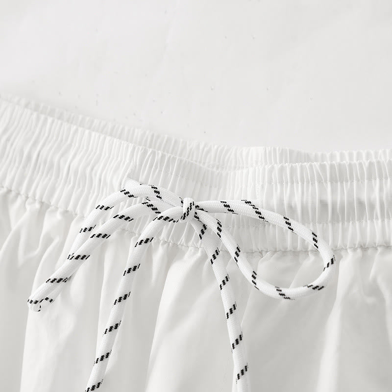 Pantaloni harem da donna con tasche e vita alta a pieghe, motivo Buddha Stones - image 11