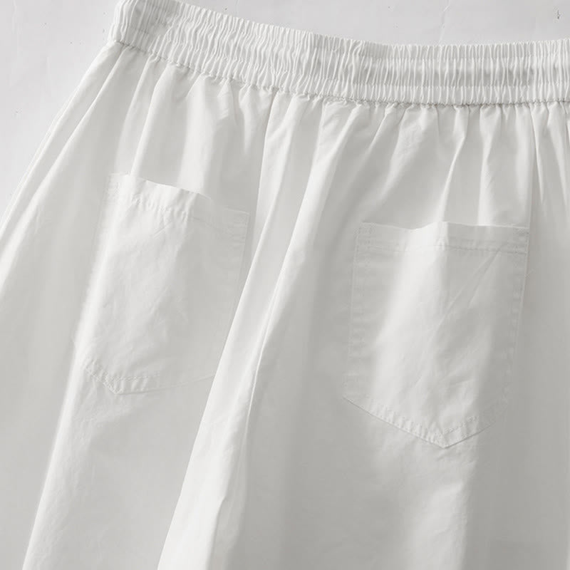 Pantaloni harem da donna con tasche e vita alta a pieghe, motivo Buddha Stones - image 10