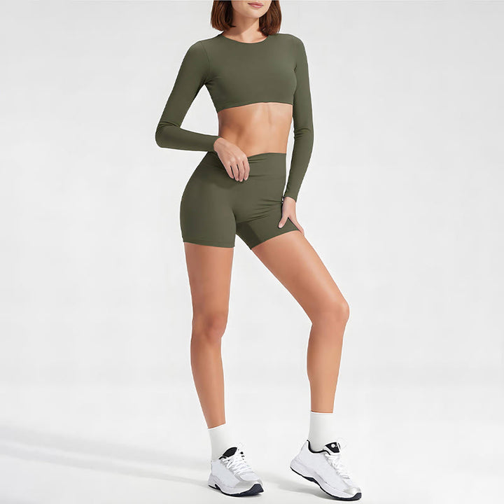 Canotta da donna con reggiseno sportivo da fitness e yoga a maniche lunghe Buddha Stones - image 25