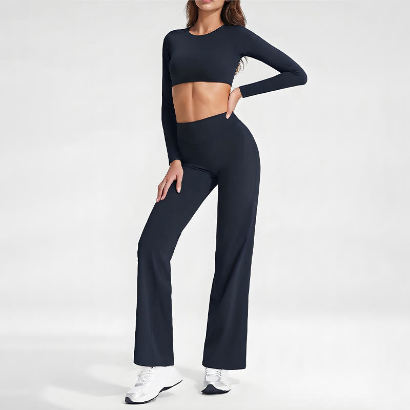 Canotta da donna con reggiseno sportivo da fitness e yoga a maniche lunghe Buddha Stones - image 6