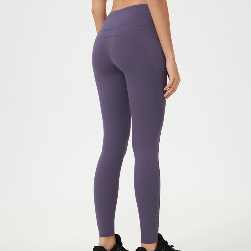 Leggings sportivi da fitness a vita alta, tinta unita, con motivo Buddha Stone, pantaloni da yoga da donna - image 26