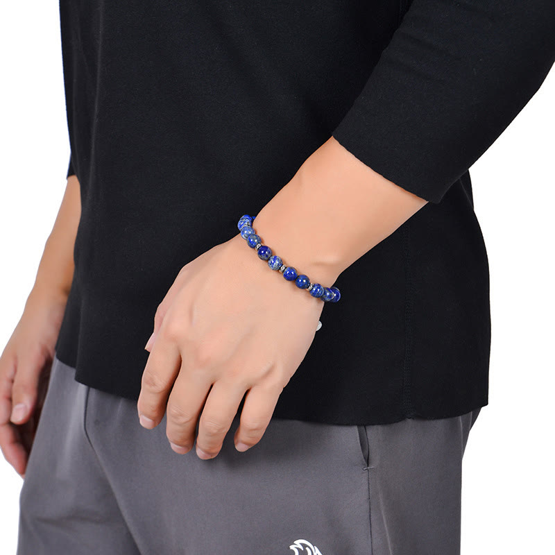 Braccialetto di protezione con perline di pietra naturale di occhio di tigre Buddha Stones - image 20