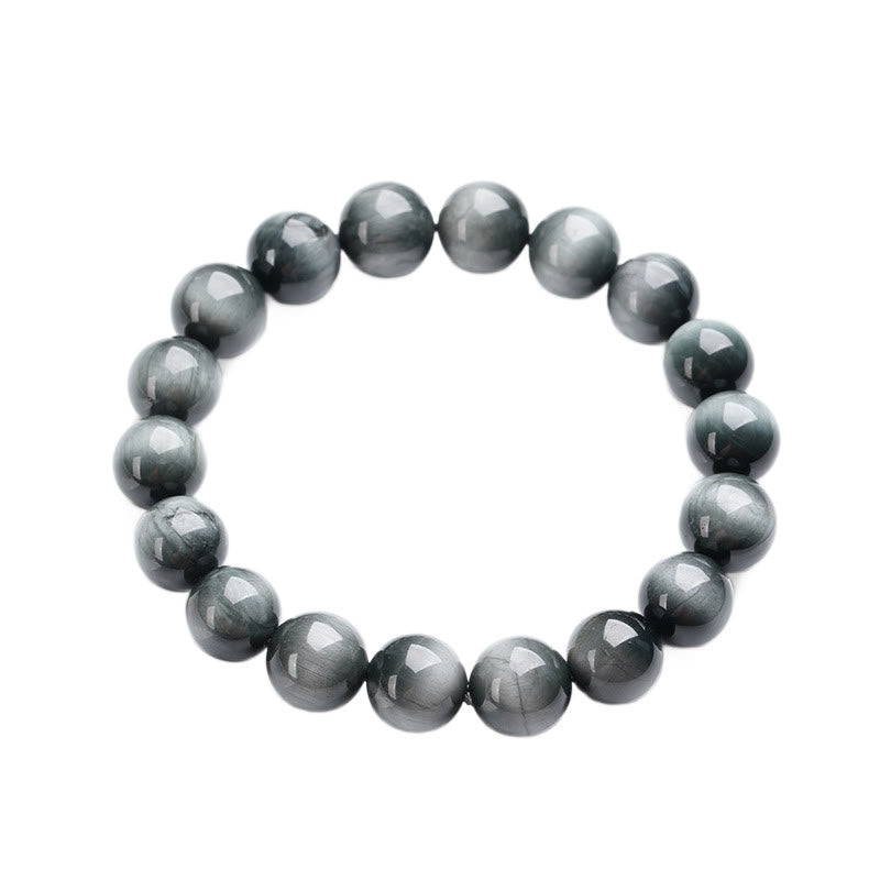 Braccialetto di perline con pietra occhio d'aquila e calma positiva Buddha Stones - image 6