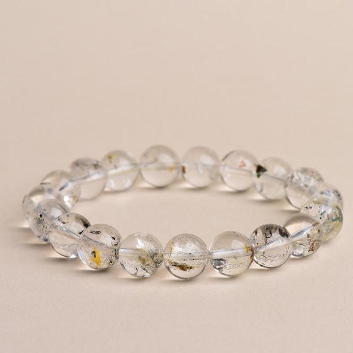 Braccialetto di meditazione con protezione e diamanti Herkimer Buddha Stones - Diamante Herkimer di grado 5A - 14-14,8 mm - image 10