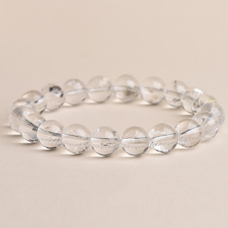 Braccialetto di meditazione con protezione e diamanti Herkimer Buddha Stones - Diamante Herkimer di grado 4A - 14-14,8 mm - image 13
