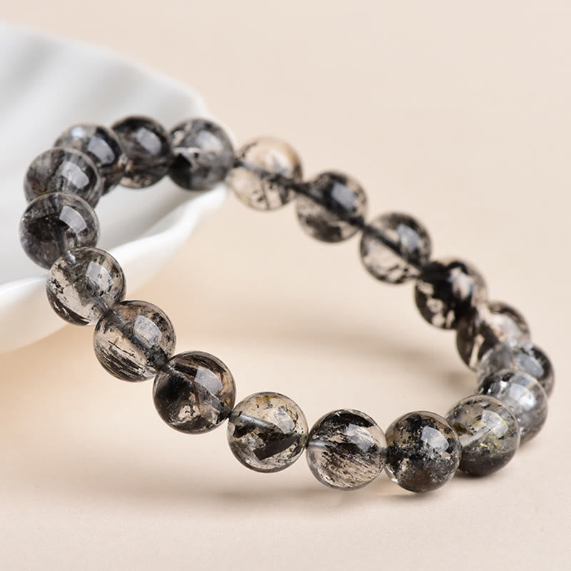 Braccialetto di meditazione con protezione e diamanti Herkimer Buddha Stones - image 1