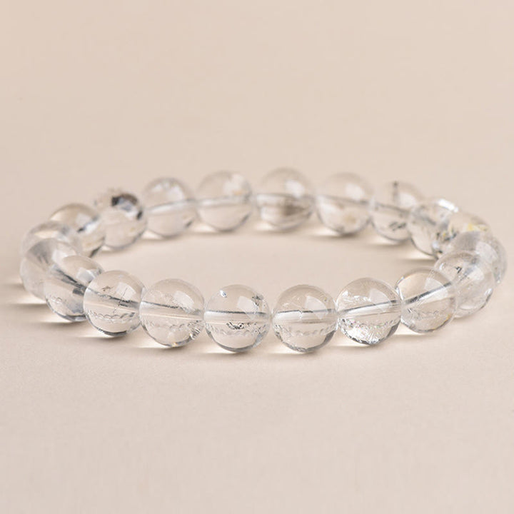 Braccialetto di meditazione con protezione e diamanti Herkimer Buddha Stones - Diamante Herkimer di grado 4A - 14-14,8 mm - image 13