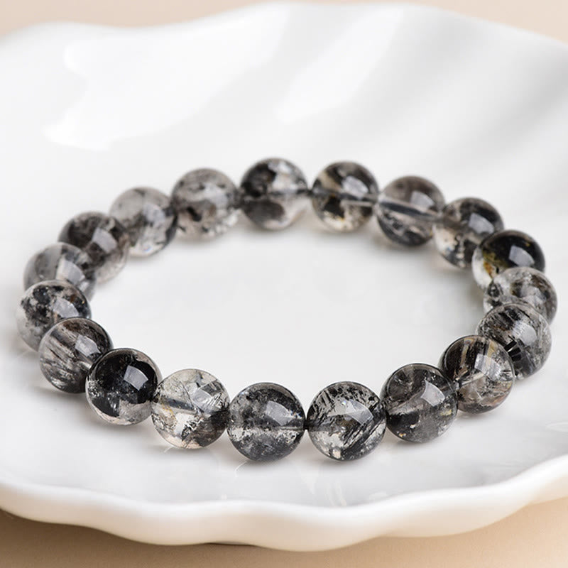 Braccialetto di meditazione con protezione e diamanti Herkimer Buddha Stones - image 2