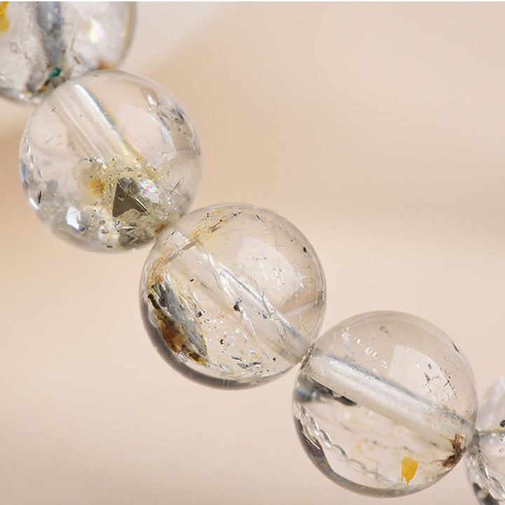 Braccialetto di meditazione con protezione e diamanti Herkimer Buddha Stones - image 12