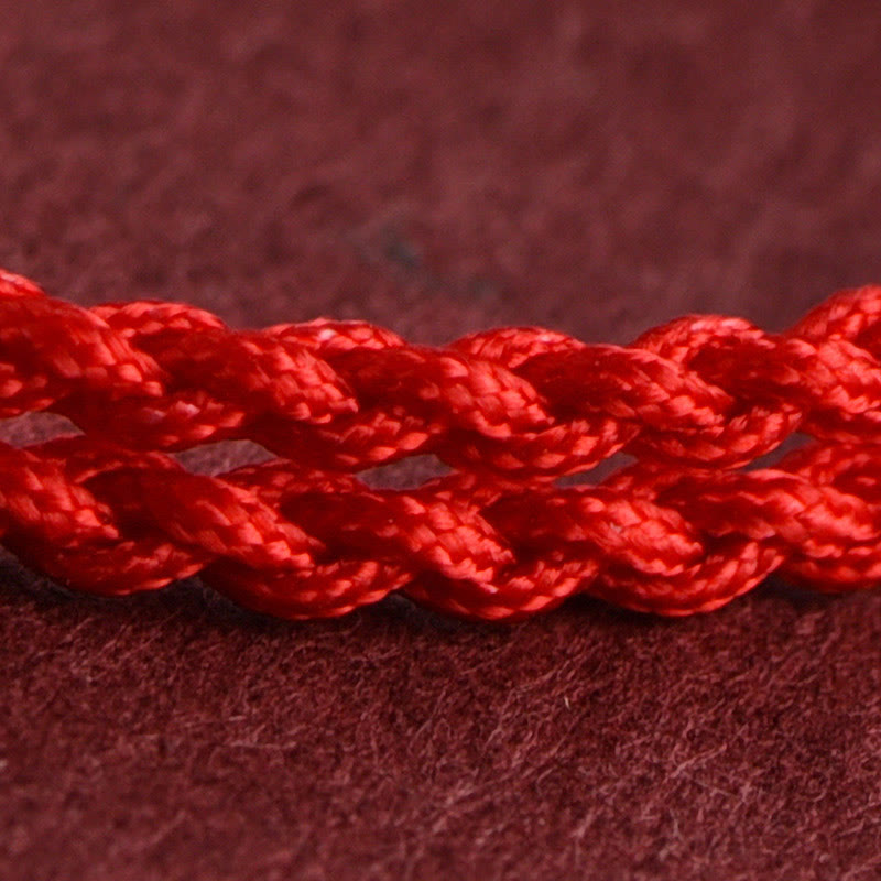 Braccialetto regolabile per la fortuna e la ricchezza, in corda di legno di pesca Buddha Stones - image 8