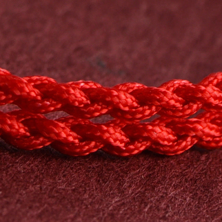 Braccialetto regolabile per la fortuna e la ricchezza, in corda di legno di pesca Buddha Stones - image 8