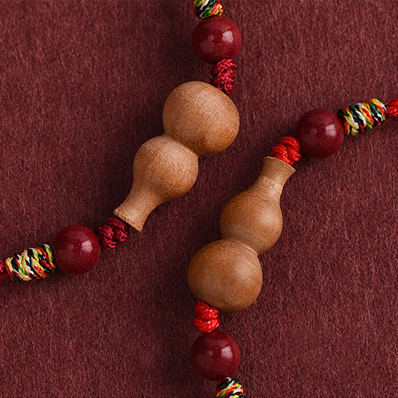 Braccialetto regolabile per la fortuna e la ricchezza, in corda di legno di pesca Buddha Stones - image 9