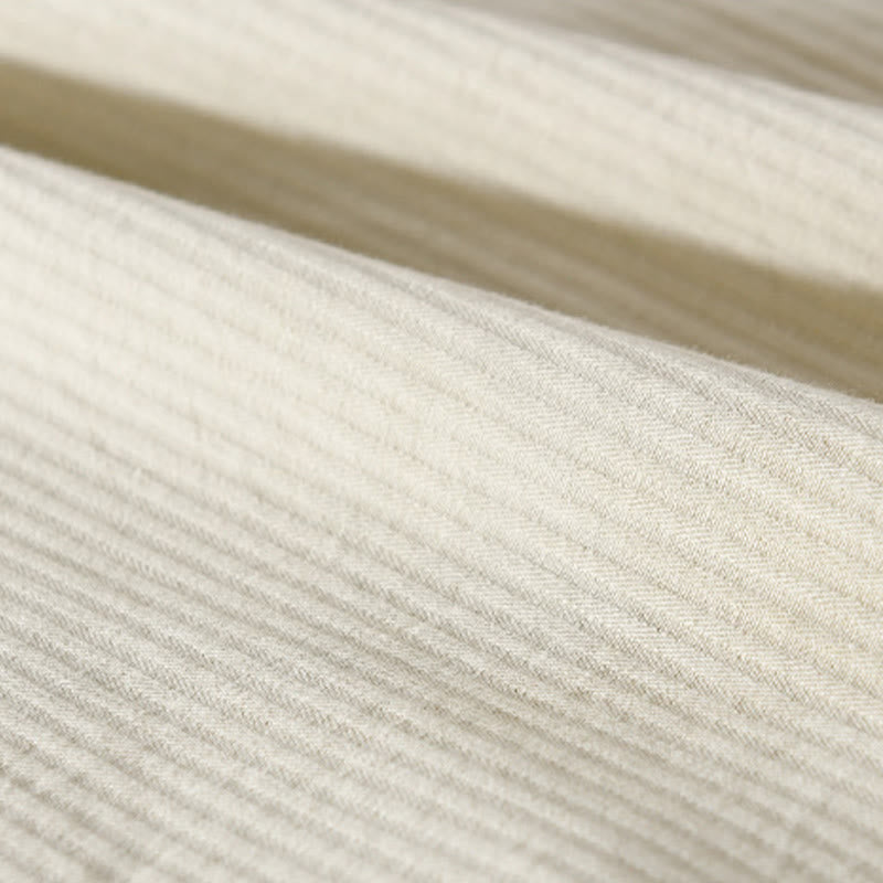 Camicia da uomo in cotone a maniche lunghe con colletto rialzato, Buddha Stones Fall Triangle Rhombus, tasca decorativa con bottoni - image 14