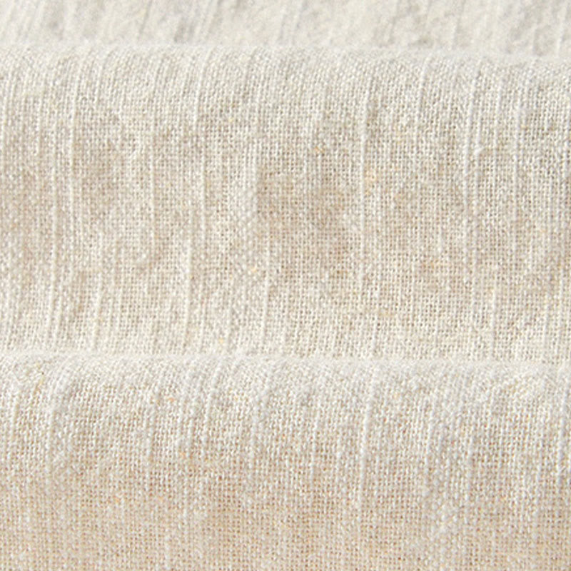 Pantaloni larghi da uomo in lino con coulisse e cerniera, modello Buddha Stones Fall Solid, con tasche - image 31