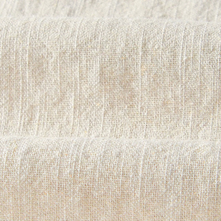 Pantaloni larghi da uomo in lino con coulisse e cerniera, modello Buddha Stones Fall Solid, con tasche - image 31