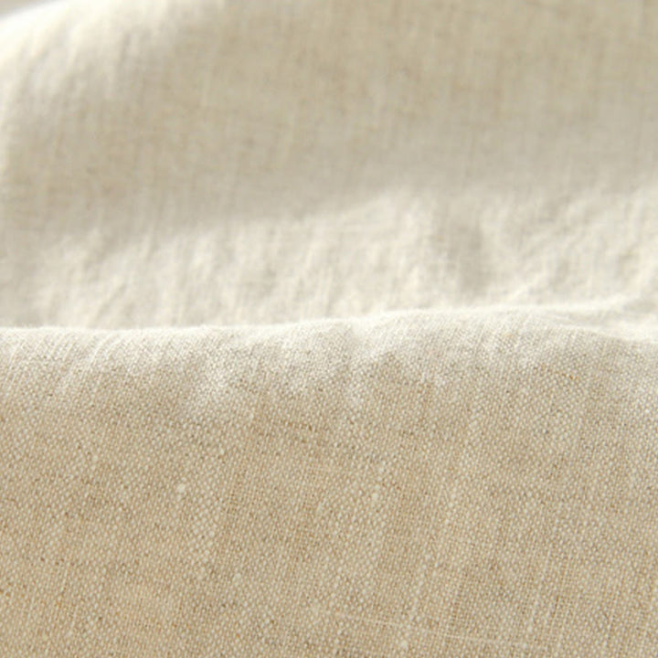 Pantaloni da uomo in lino con gamba dritta, tasche e coulisse elastica in vita, Buddha Stones Fall - image 9