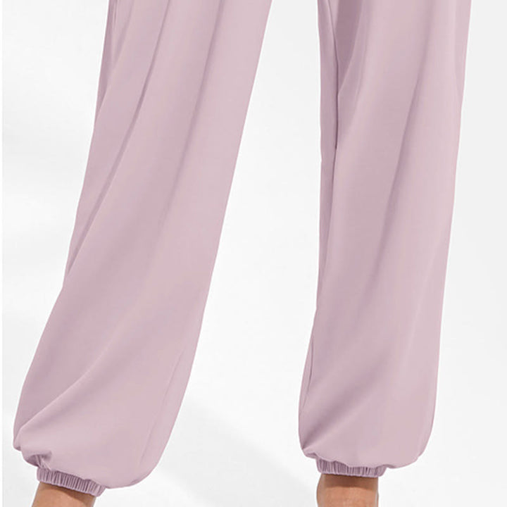 Pantaloni harem sportivi da yoga da donna con tasche e coulisse elastica in vita con motivo Buddha Stones - image 19