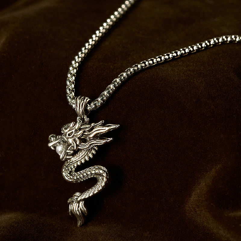 Collana con ciondolo in rame con Buddha Stones drago, simbolo di equilibrio e fortuna - image 2