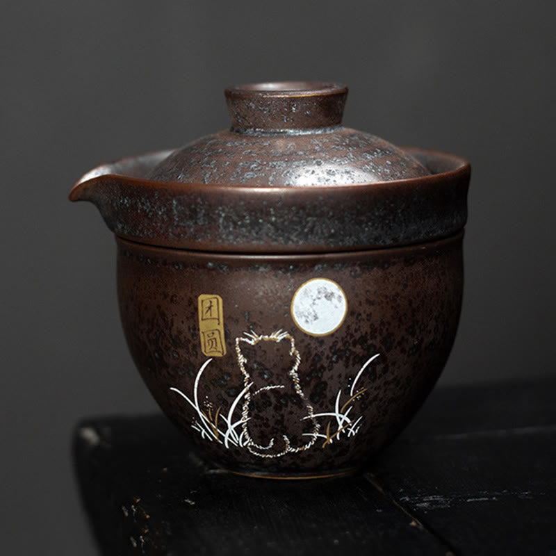 Tazza da tè Kung Fu con gatto carino Buddha Stones  - image 2