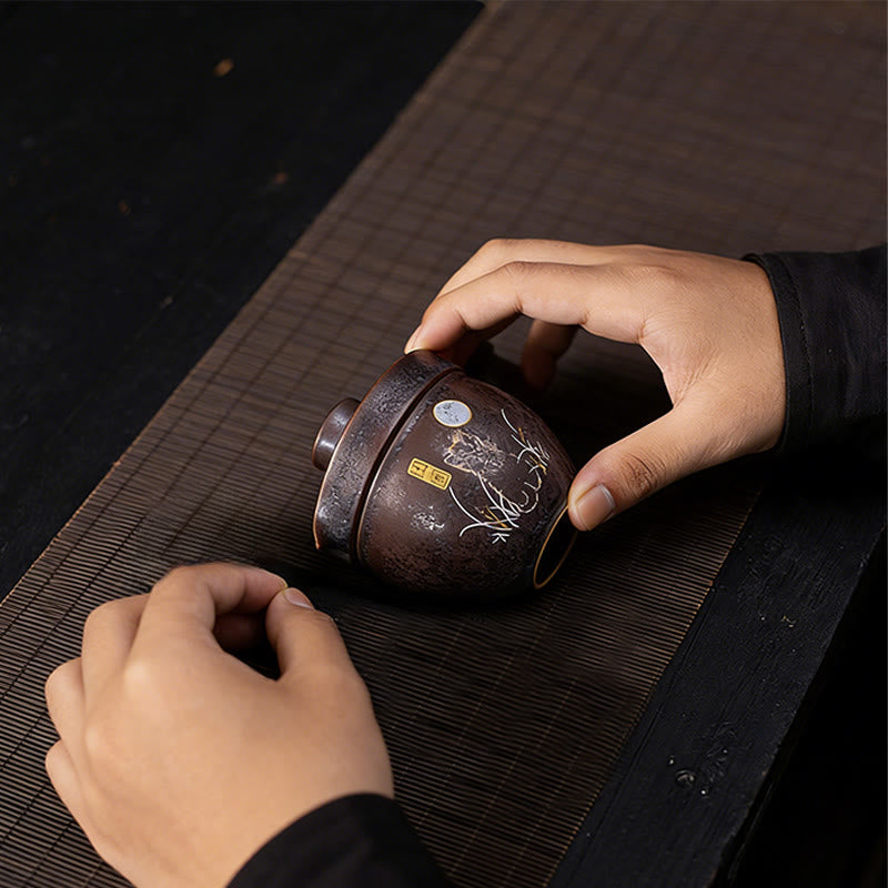 Tazza da tè Kung Fu con gatto carino Buddha Stones  - image 8