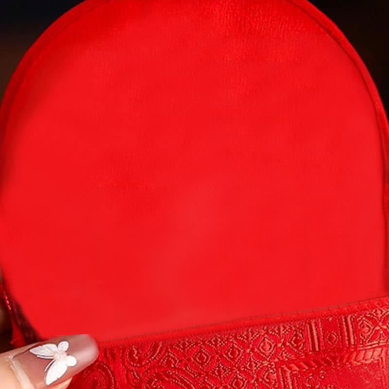 Buddha Stones Anno del Cavallo 2026 Capodanno Carattere Fu Ricamo Portafortuna Busta Rossa Cinese - image 10