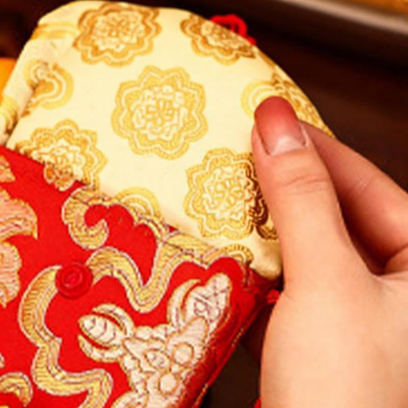 Buddha Stones Anno del Cavallo 2026 Capodanno Carattere Fu Ricamo Portafortuna Busta Rossa Cinese - image 16