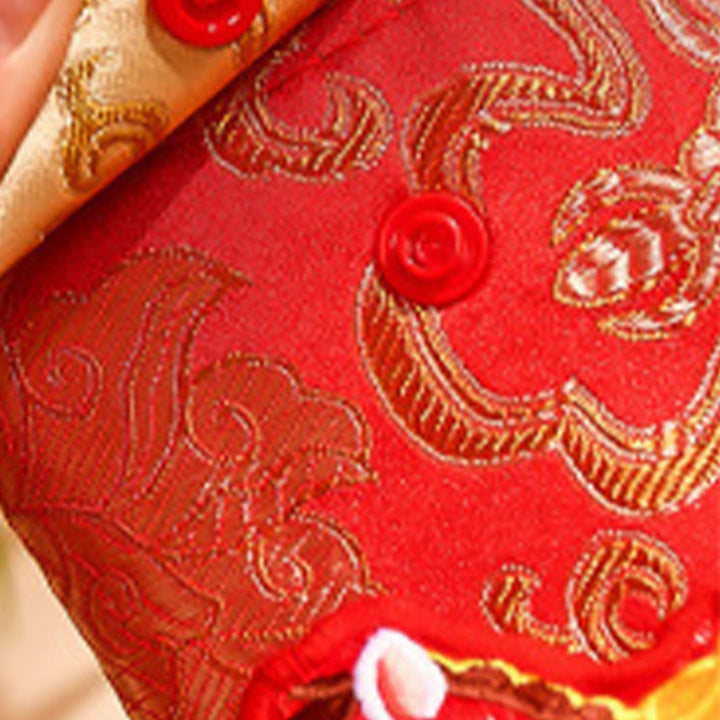 Buddha Stones Anno del Cavallo 2026 Capodanno Carattere Fu Ricamo Portafortuna Busta Rossa Cinese - image 15