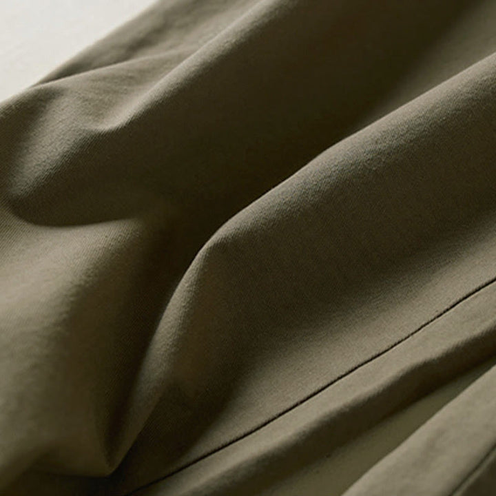 Pantaloni cargo da donna in cotone con coulisse Buddha Stones Fall, lunghezza 7-8, con tasche - image 8