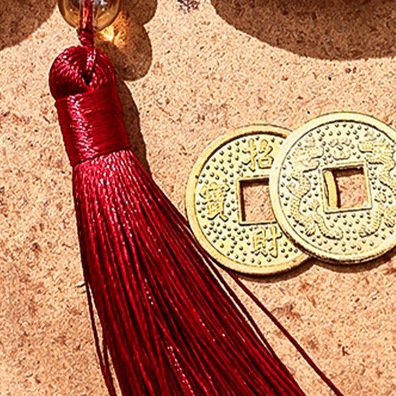 Buddha Stones Anno del Cavallo 2026 Capodanno Carattere Fu Nappa Ricamo Busta Rossa Cinese - image 9