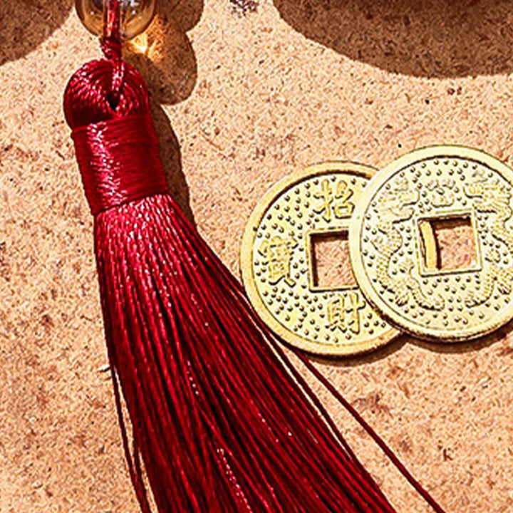 Buddha Stones Anno del Cavallo 2026 Capodanno Carattere Fu Nappa Ricamo Busta Rossa Cinese - image 9