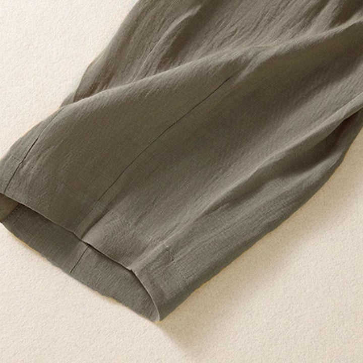 Pantaloni da donna alla caviglia con tasche e bottoni e cerniera estiva Buddha Stones - image 26