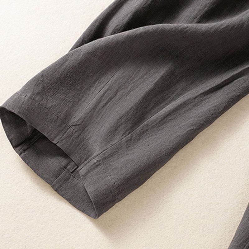 Pantaloni da donna alla caviglia con tasche e bottoni e cerniera estiva Buddha Stones - image 32