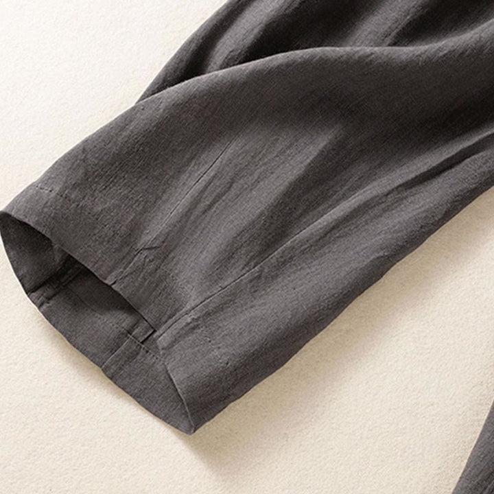 Pantaloni da donna alla caviglia con tasche e bottoni e cerniera estiva Buddha Stones - image 32