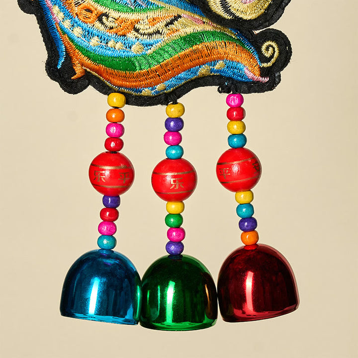 Buddha Stones Anno del Cavallo Campanello con Testa di Cavallo Ricamata Ciondolo Nappa Decorazione Appesa al Successo - image 2