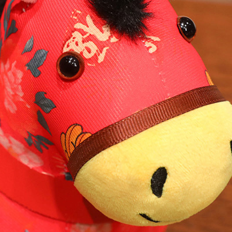 Buddha Stones Anno del Cavallo Decorazione da appendere con nodo cinese in corda rossa - image 9