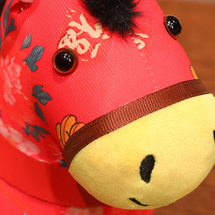 Buddha Stones Anno del Cavallo Decorazione da appendere con nodo cinese in corda rossa - image 9