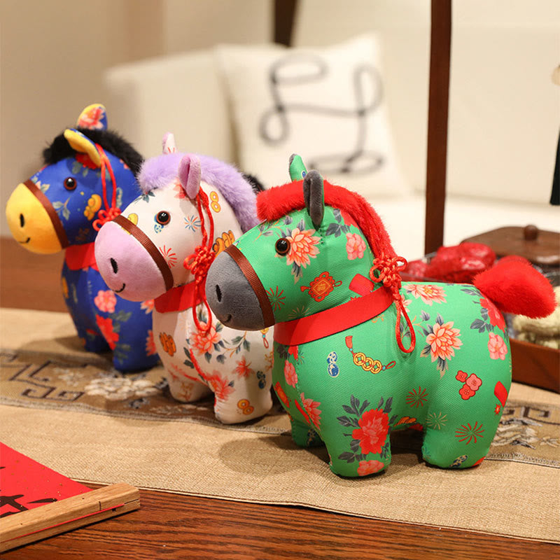 Buddha Stones Anno del Cavallo Decorazione da appendere con nodo cinese in corda rossa - image 17