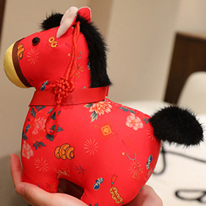 Buddha Stones Anno del Cavallo Decorazione da appendere con nodo cinese in corda rossa - image 8