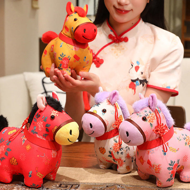 Buddha Stones Anno del Cavallo Decorazione da appendere con nodo cinese in corda rossa - image 19