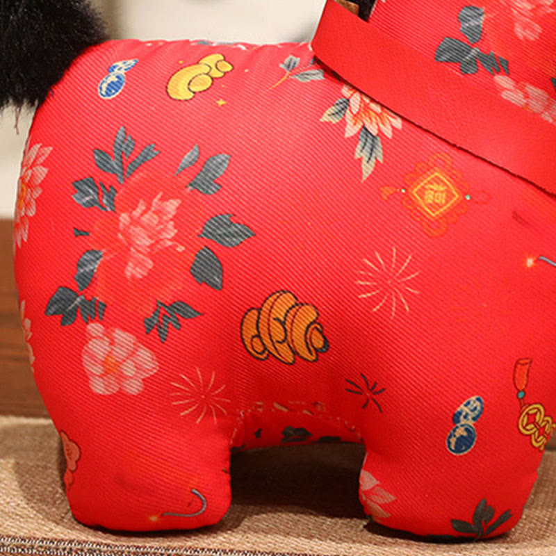 Buddha Stones Anno del Cavallo Decorazione da appendere con nodo cinese in corda rossa - image 10