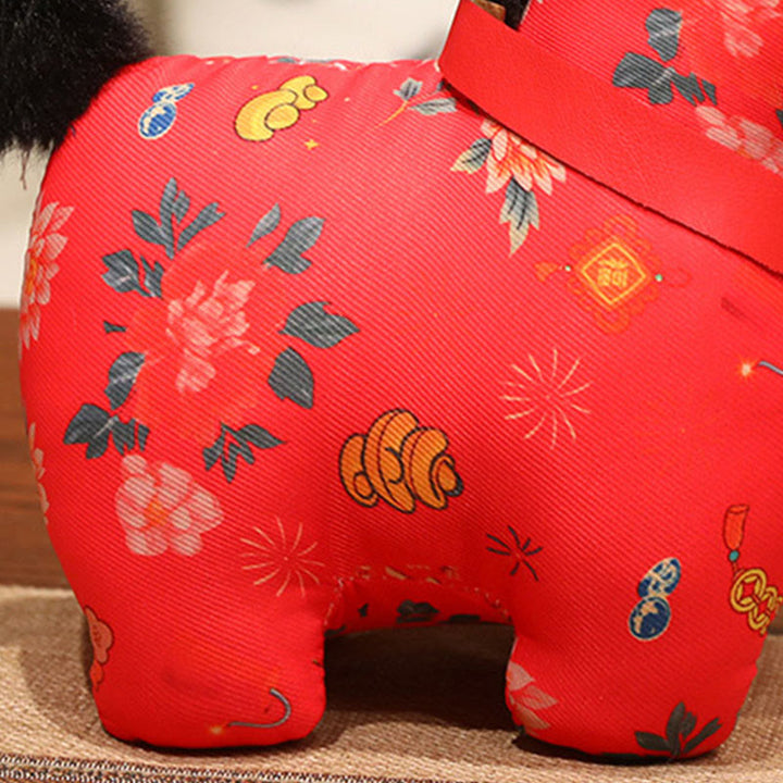 Buddha Stones Anno del Cavallo Decorazione da appendere con nodo cinese in corda rossa - image 10