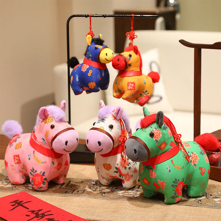 Buddha Stones Anno del Cavallo Decorazione da appendere con nodo cinese in corda rossa - image 21