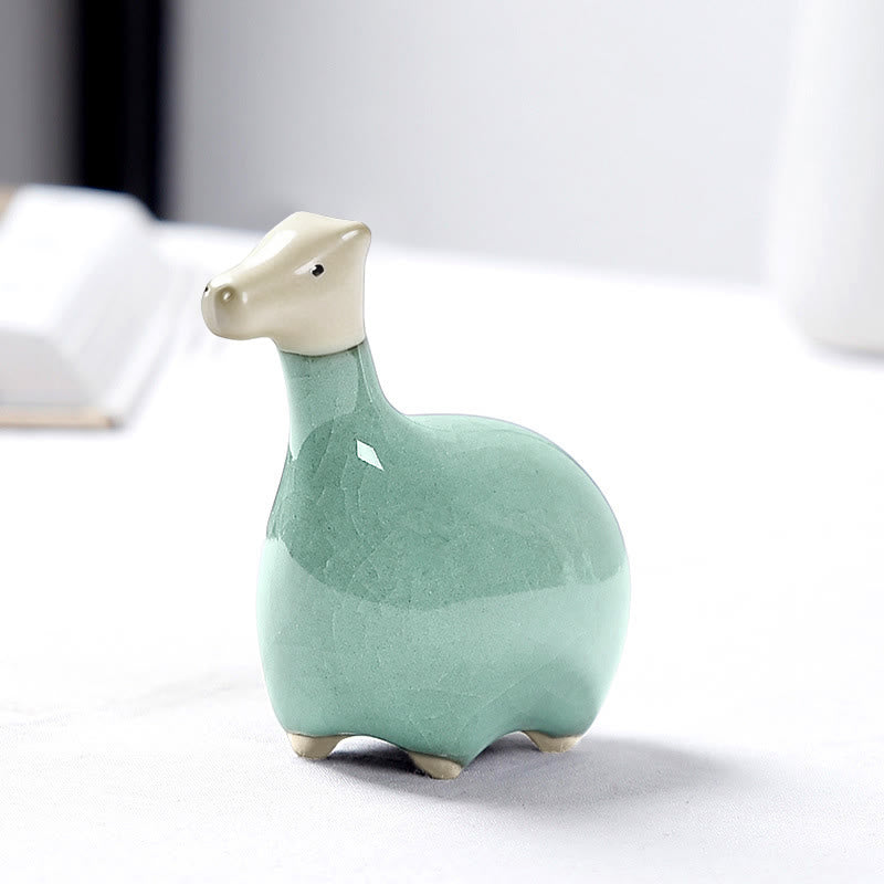 Buddha Stones Zodiaco cinese Ceramica Tè Animale domestico Decorazione per la casa - image 11